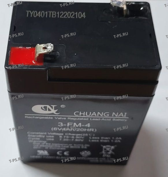 Аккумулятор для тележки WH-25ES 6V1Ah свинцово-кислотный (WET battery)