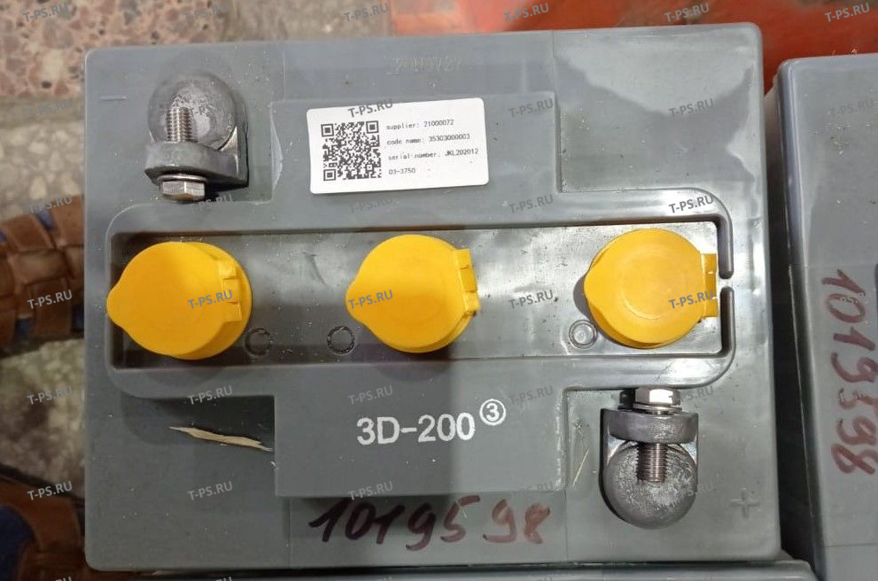 Аккумулятор для штабелёров CDDKCDDR 6V200Ah без электролита (Storage battery3-D-200)