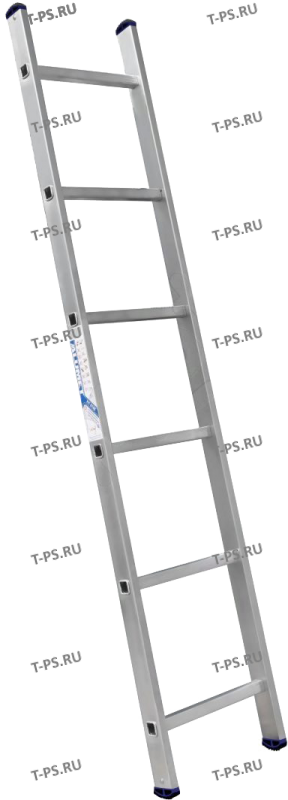 Лестница 1-секционная алюминиевая TOR SC1006 1*6 приставная