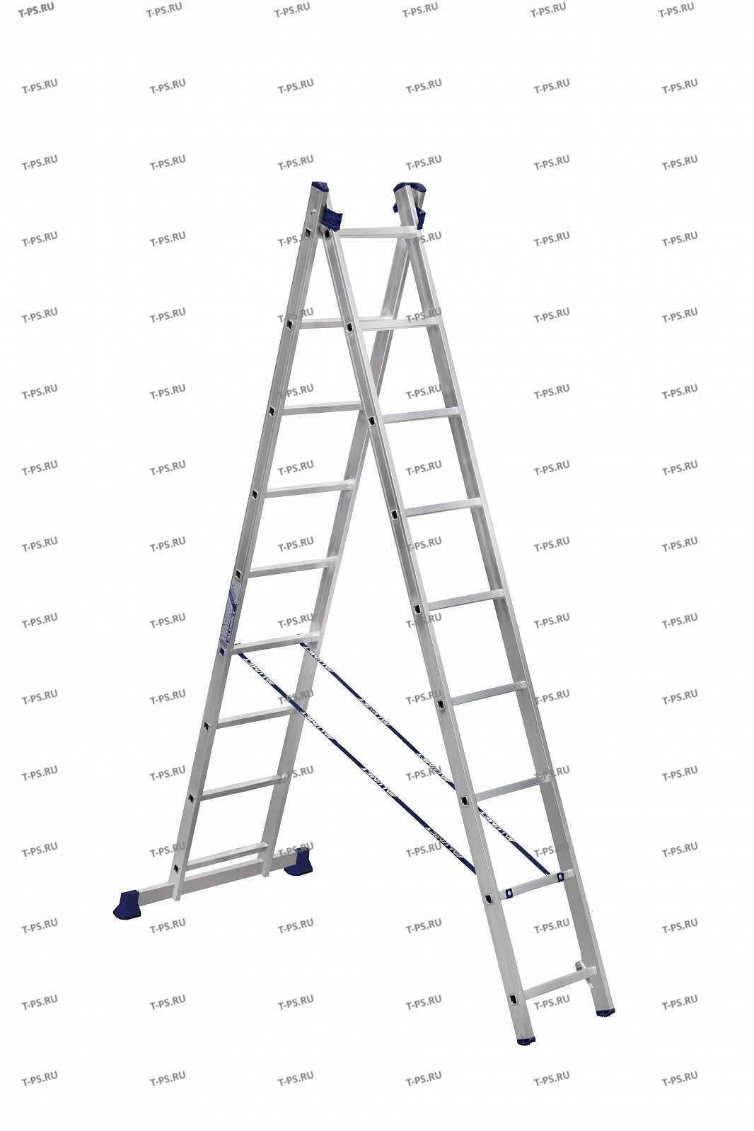 Лестница 2-секционная алюминиевая TOR SC2009 2*9 универсальная