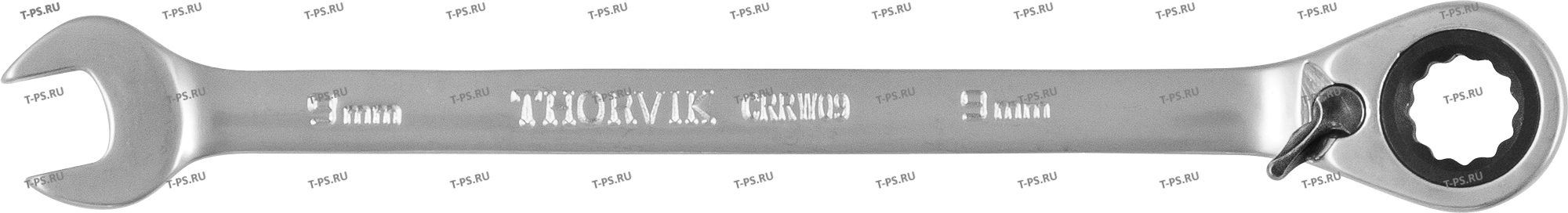 CRRW09 Ключ гаечный комбинированный трещоточный с реверсом, 9 мм