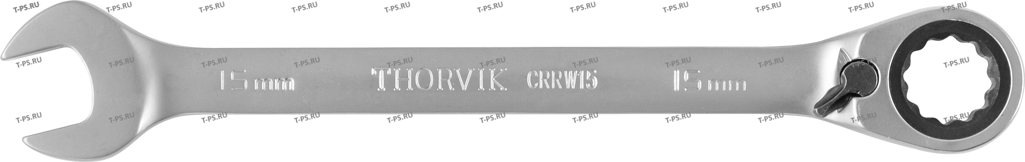 CRRW15 Ключ гаечный комбинированный трещоточный с реверсом, 15 мм