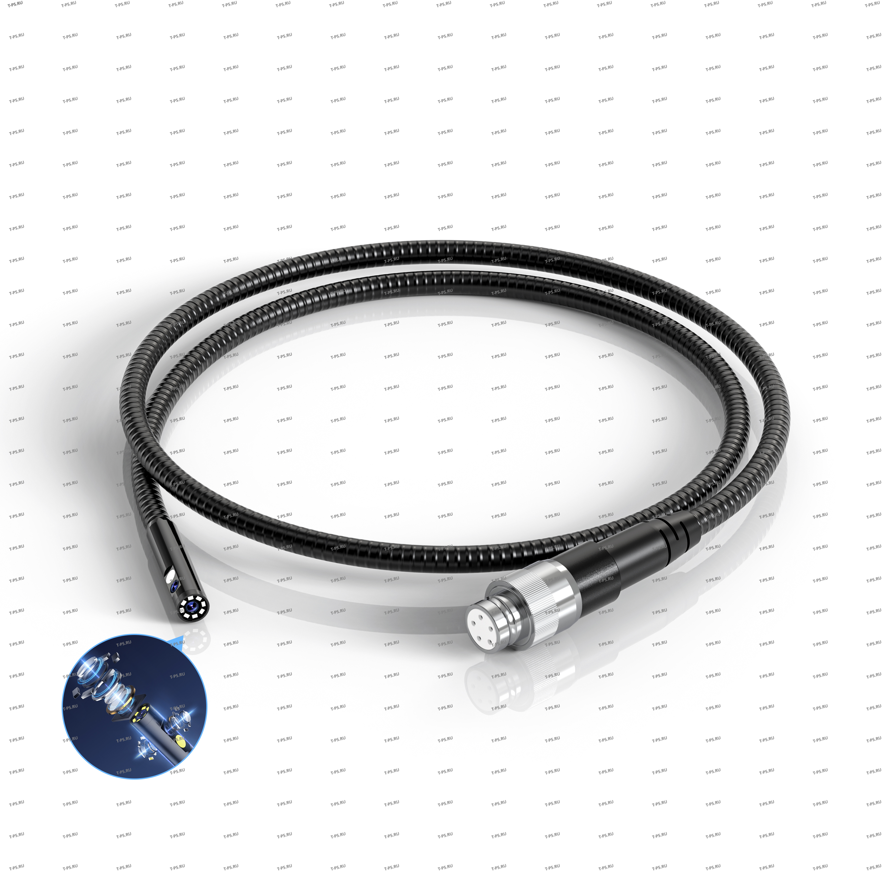 IC-VP11680-5P Зонд для видеоэндоскопа iCartool IC-V116A, 3 камеры, 1м, 8 мм iCartool IC-VP11680-5P