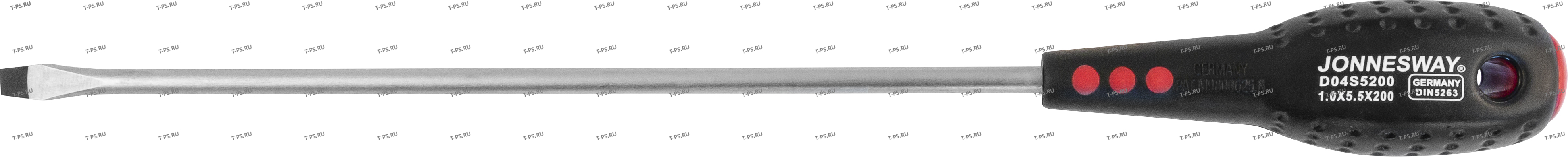 D04S5200 Отвертка стержневая шлицевая FULL STAR, SL5.5х200 мм