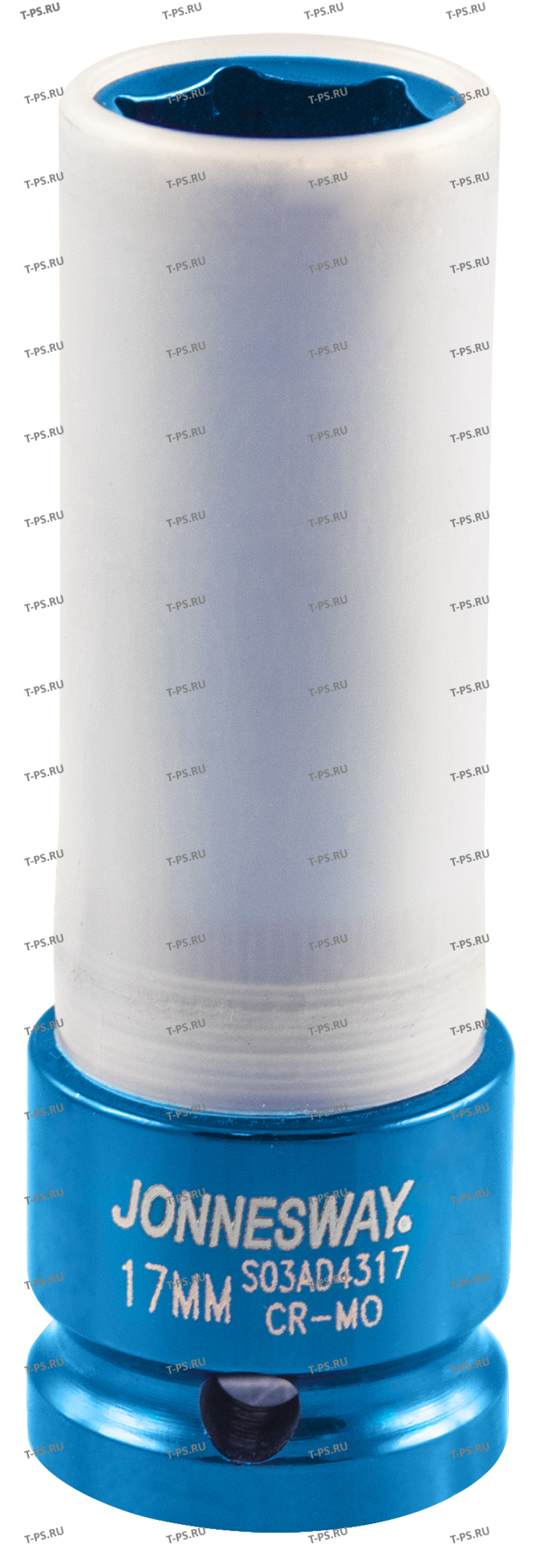 S03AD4317 Головка торцевая ударная удлиненная тонкостенная 12DR для легкосплавных колесных дисков, 17 мм