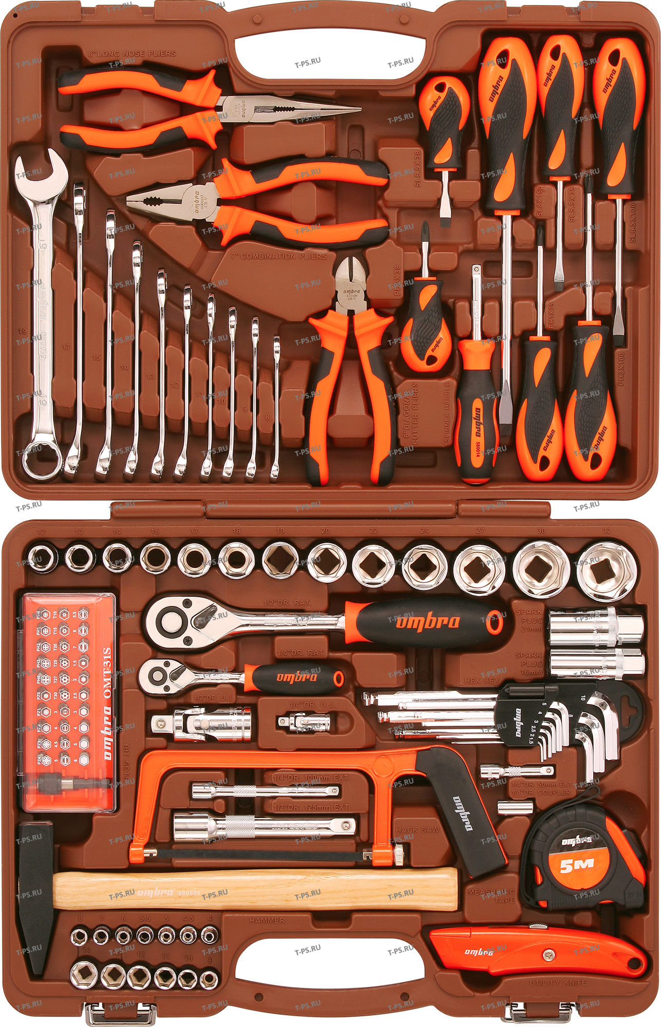 OMT101S Набор инструмента универсальный 14, 12DR, 101 предмет