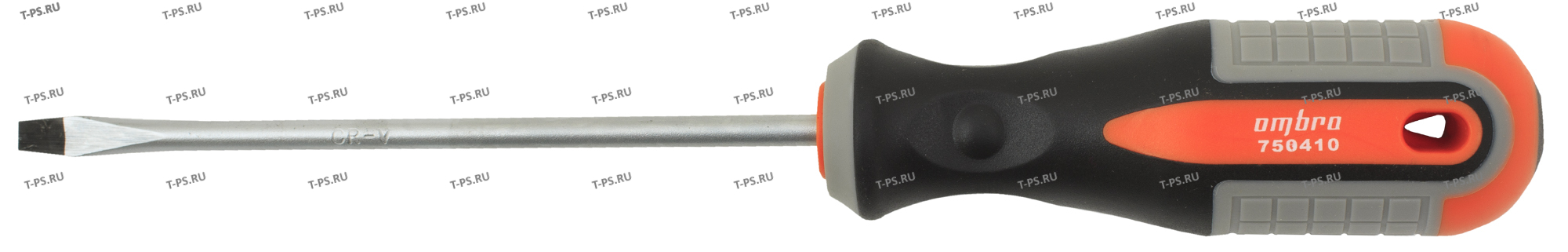 750410 Отвертка стержневая шлицевая ROUND GRIP, SL4x100 мм