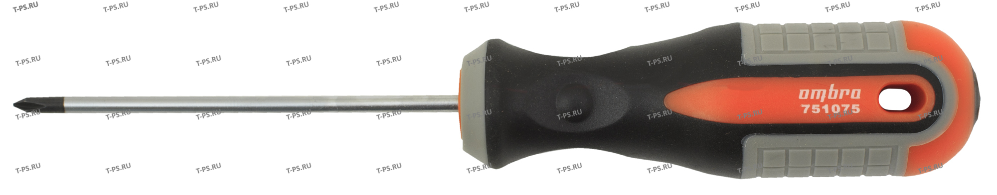 751075 Отвертка стержневая крестовая ROUND GRIP, PH0x75 мм