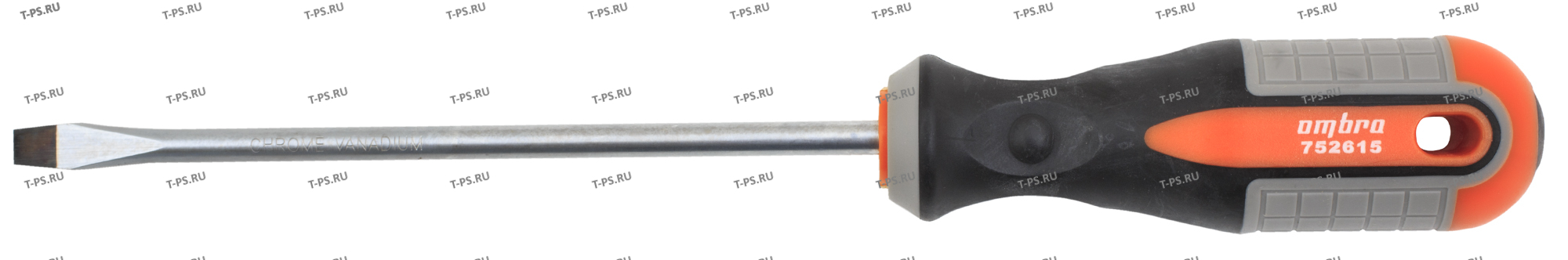 752615 Отвертка стержневая шлицевая ROUND GRIP, SL6x150 мм