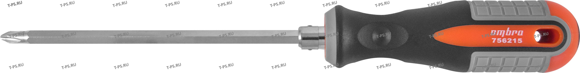 756215 Отвертка стержневая двусторонняя ROUND GRIP, РН2,SL6x150 мм