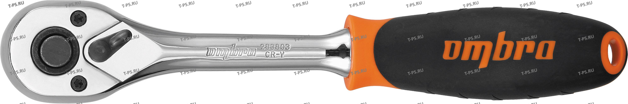 283803 Рукоятка трещоточная 38DR, 48 зубцов, 200 мм