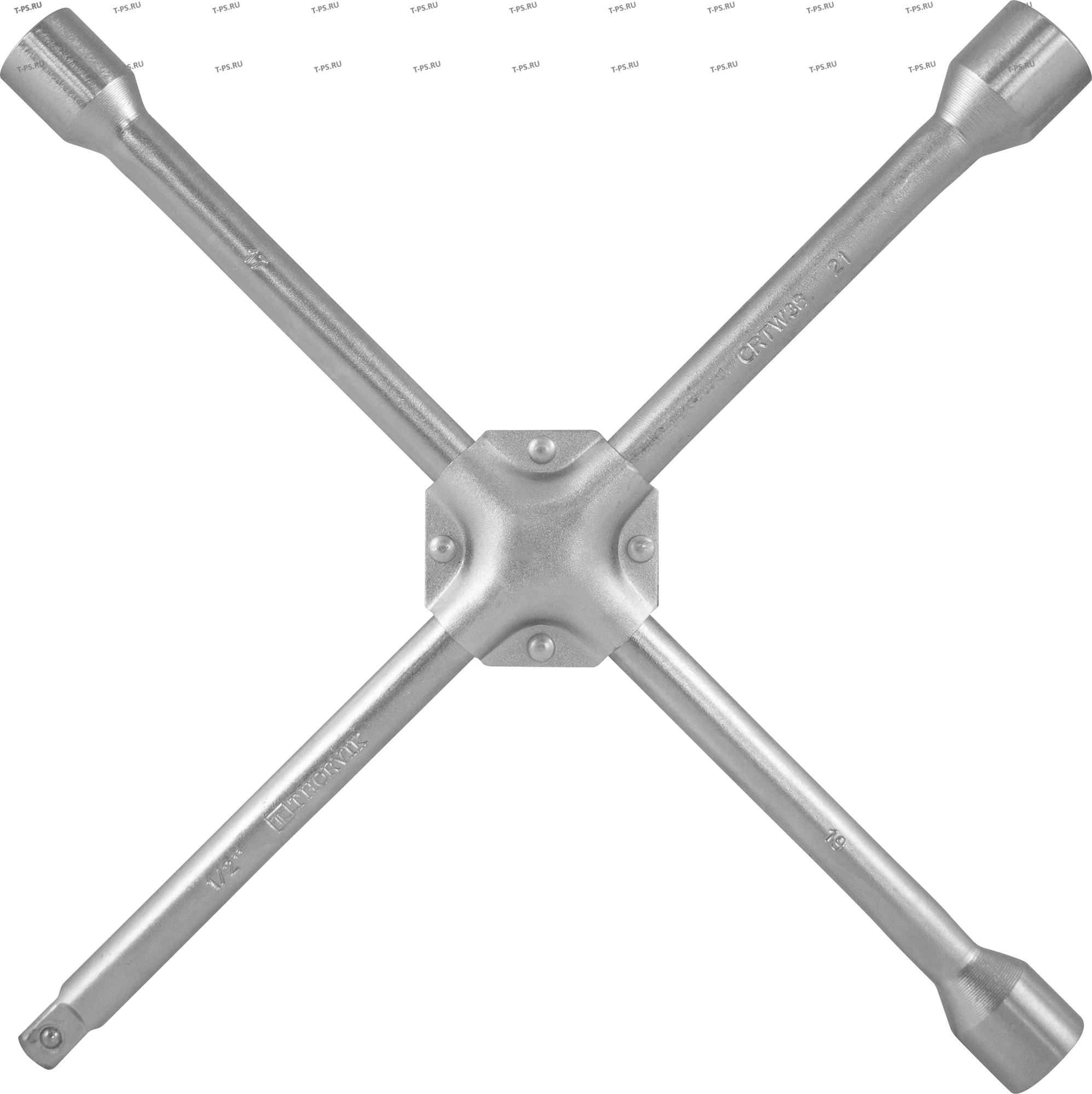 CRTW38 Ключ баллонный крестообразный, усиленный, 17х19х21x12DR, 380 мм