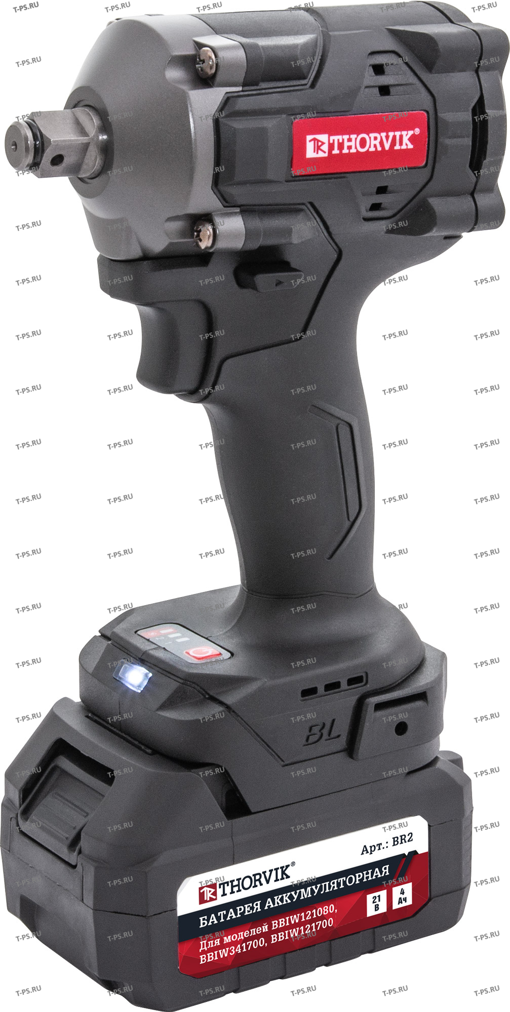 BBIW12620 Гайковерт ударный аккумуляторный бесщёточный 12DR, 21В, 620 Нм