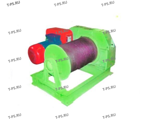 Лебедка тяговая ТЭЛ-2 гп 2000 кг Н-80 м (без каната)