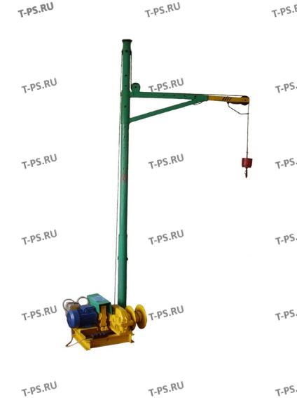 Кран строительный В окно КОР-200 200 кг 70 м с тяговой лебедкой ТЛ-12Б