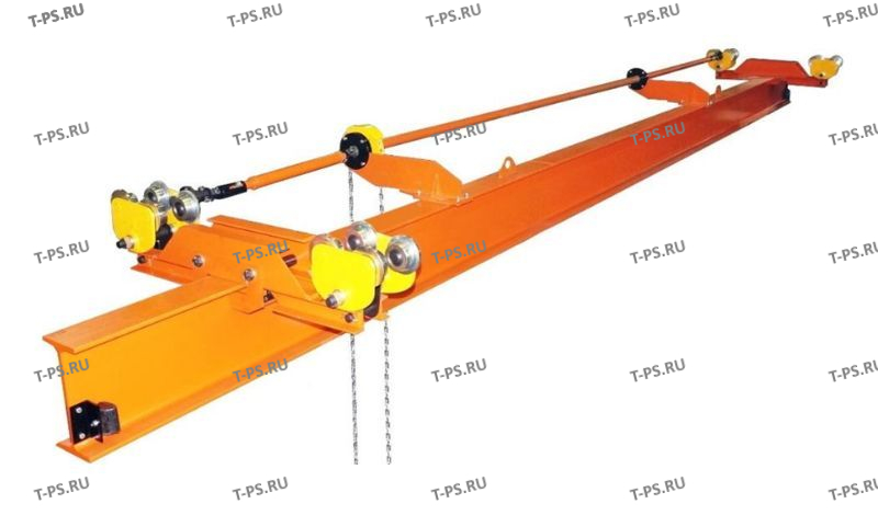 Кран мостовой однобалочный подвесной однопролётный ручной гп 1,0 т пролет 5,0 м
