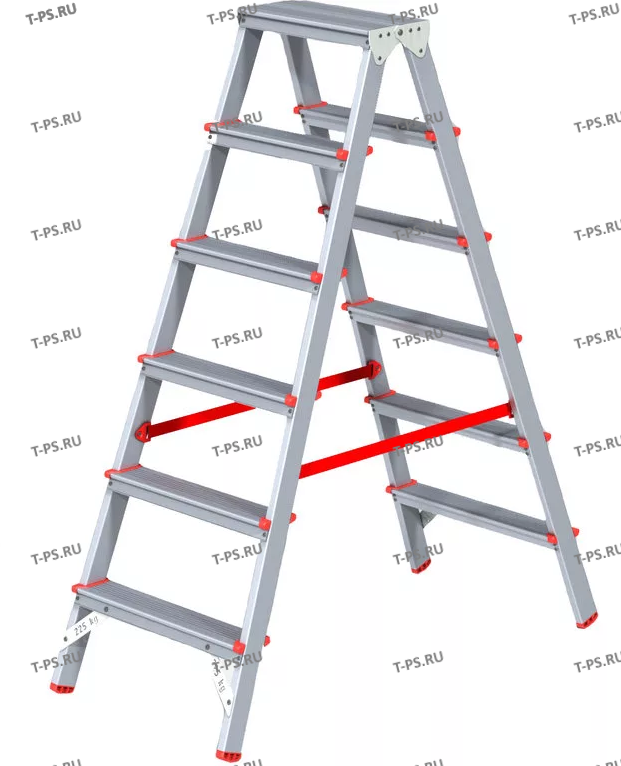 Стремянка стальная двухсторонняя TOR SDO4 окрашенная