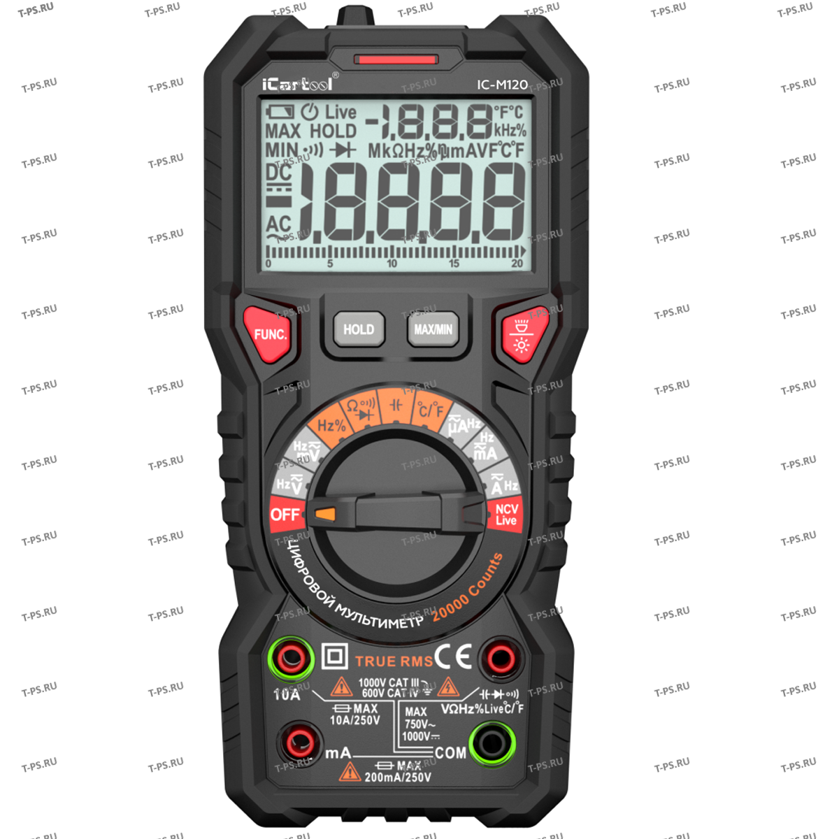 IC-M120 Профессиональный цифровой мультиметр iCartool IC-M120