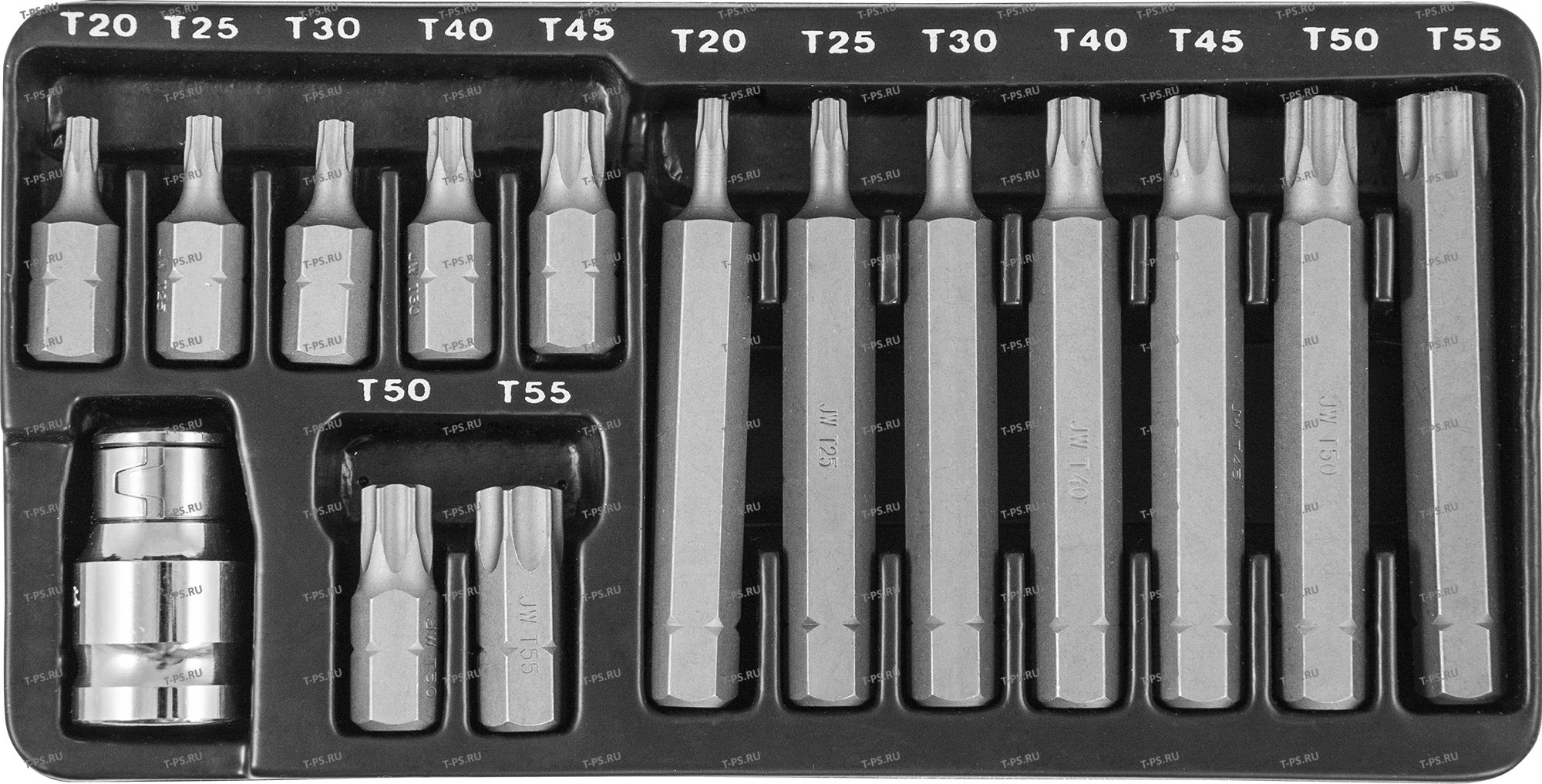 S29H4215S Набор вставок-бит 10 мм DR TORX® с переходниками, 15 предметов