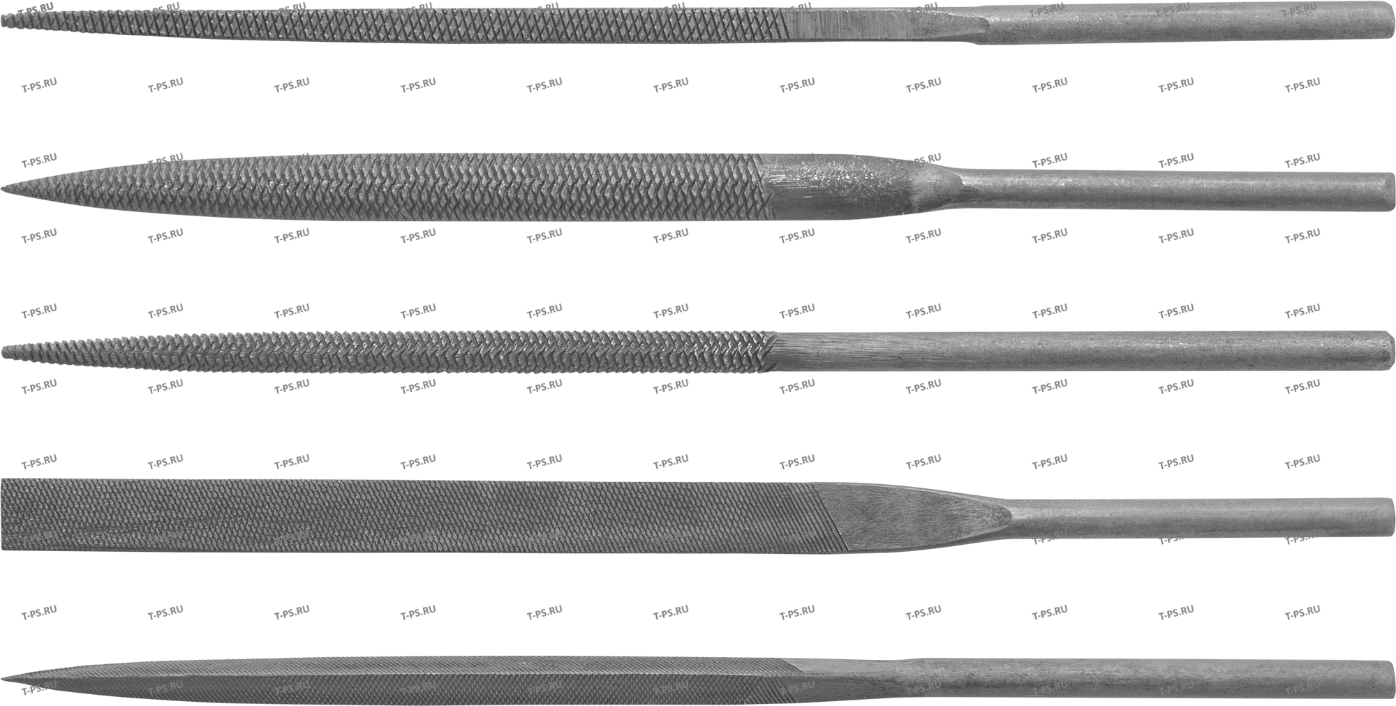 JAT-6946-FS Набор надфилей для ножовки пневматической JAT-6946, 5 предметов