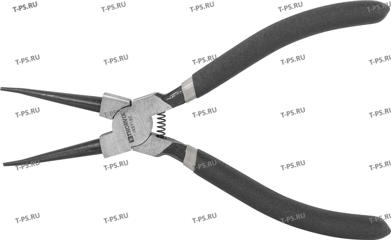 IRSP180 Щипцы прямые для стопорных колец с ПВХ рукоятками, сжим, 180 мм, 12-65 мм