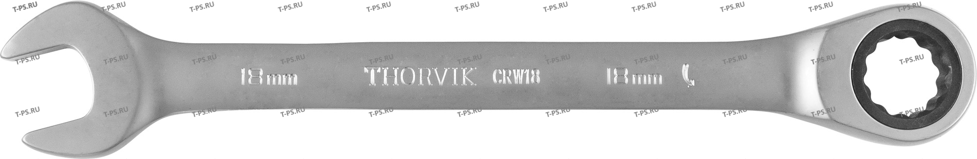 CRW18 Ключ гаечный комбинированный трещоточный, 18 мм