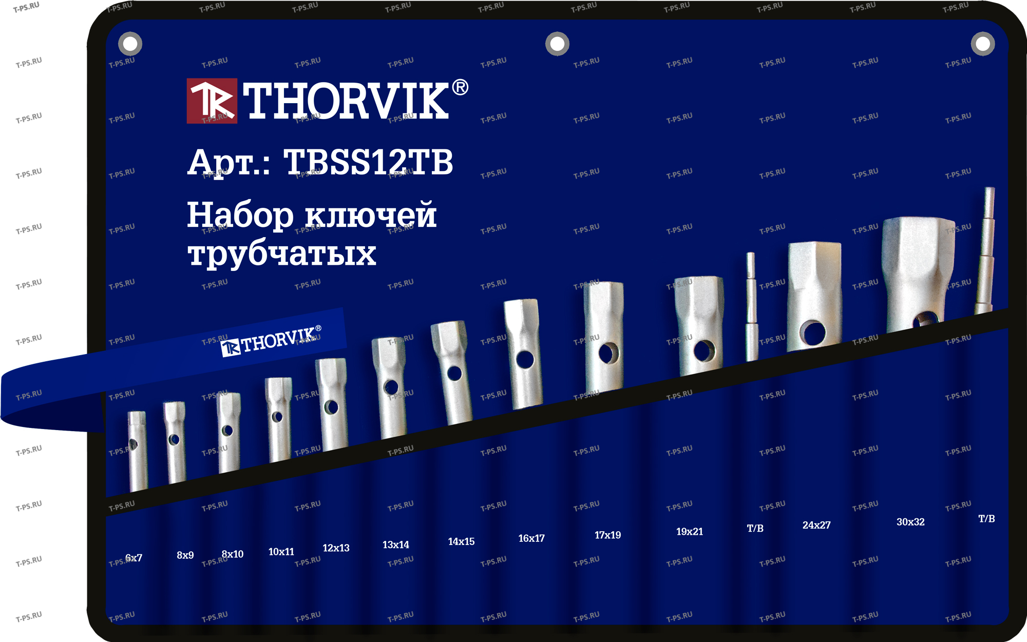 TBSS12TB Набор ключей трубчатых в сумке, 6-32 мм, 12 предметов